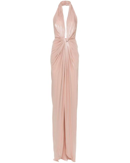 Costarellos Pink Martina Floral-print Gown