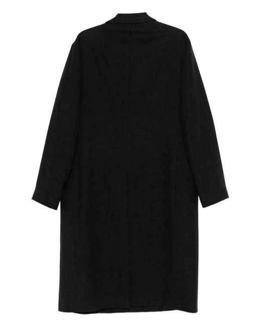 Paura Black Enea Double-Breasted Coat for men