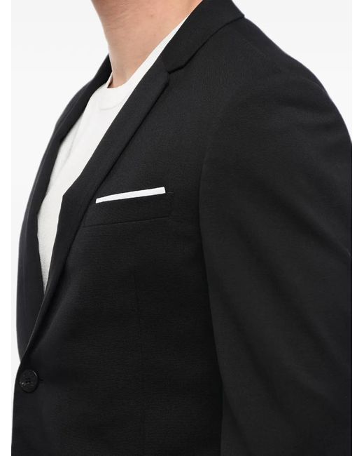 Neil Barrett Black Single-Breasted Narrow-Fit Blazer for men