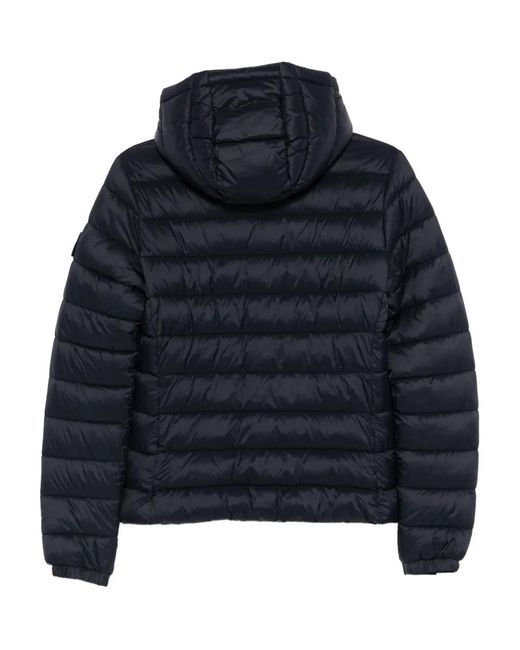 Superdry Blue Hooded Puffer Jacket