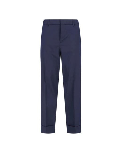 Cruna Blue Bergen Wool Trousers for men