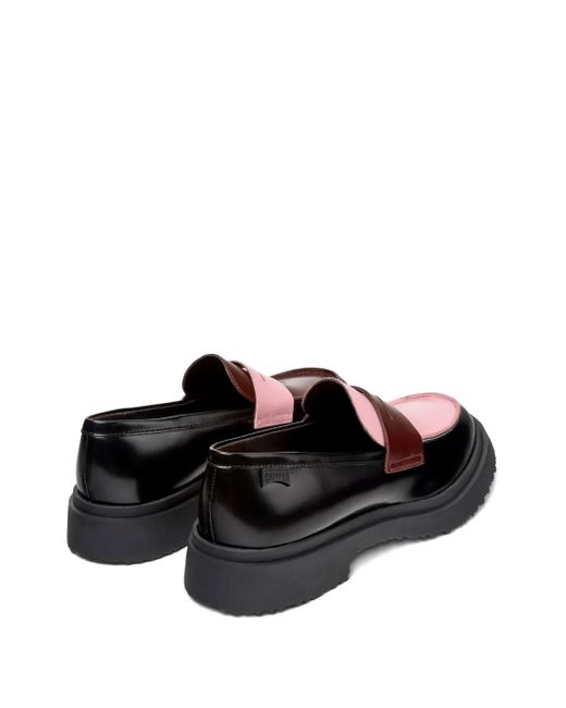 Camper Black Walden Twins Leather Two-Tone Loafers