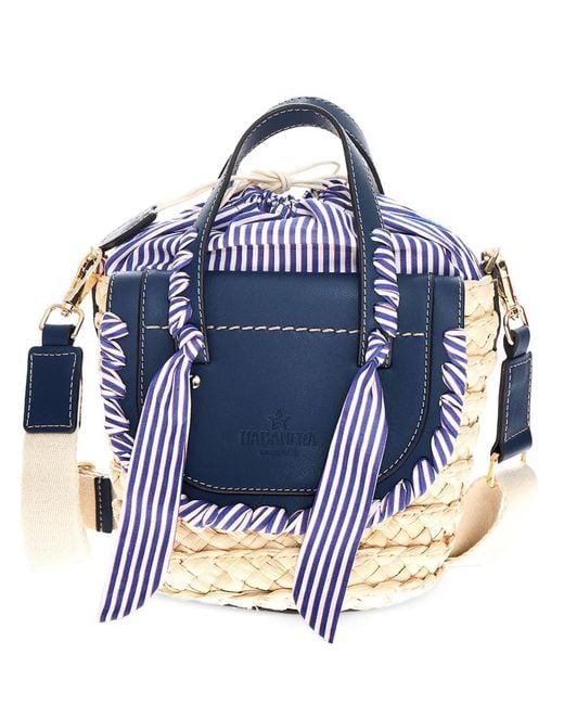 CUBA LAB Blue Baby Habanera Popeline Bucket Bag