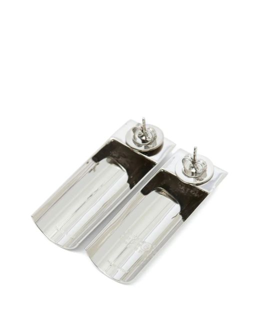 MM6 by Maison Margiela White Earrings
