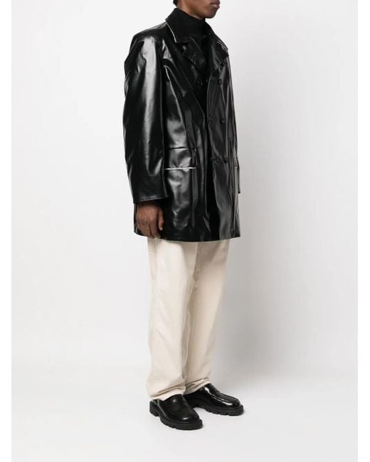 Maison Margiela Black Double-breasted Coat