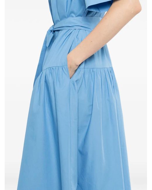Karl Lagerfeld Blue Midi Shirt Dress