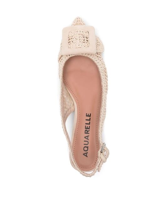 Bibi Lou Pink Dalila Interwoven-Design Ballerina Shoes