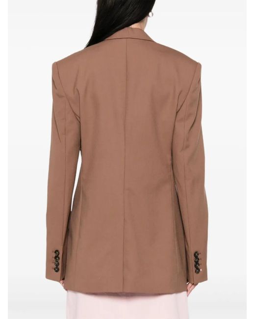 Stella McCartney Brown Single-Button Blazer
