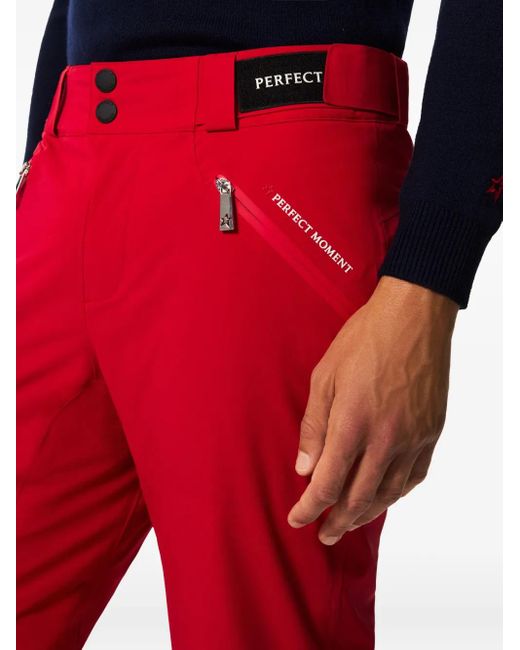 Perfect Moment Red Button Ski Trousers for men