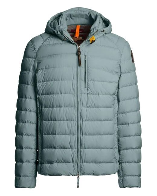 メンズ Parajumpers Last Minute Hooded Puffer Jacket Blue