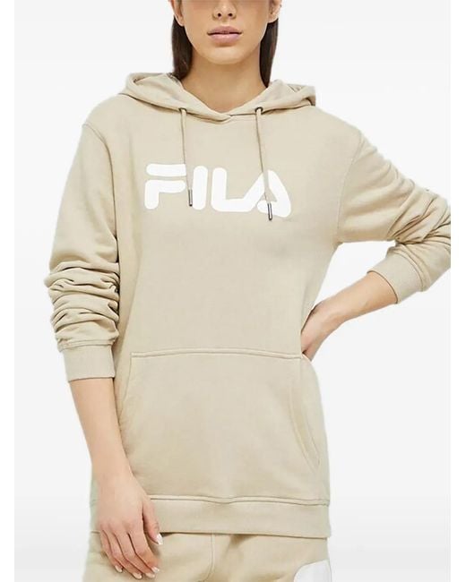 Fila Natural Logo-Print Hoodie