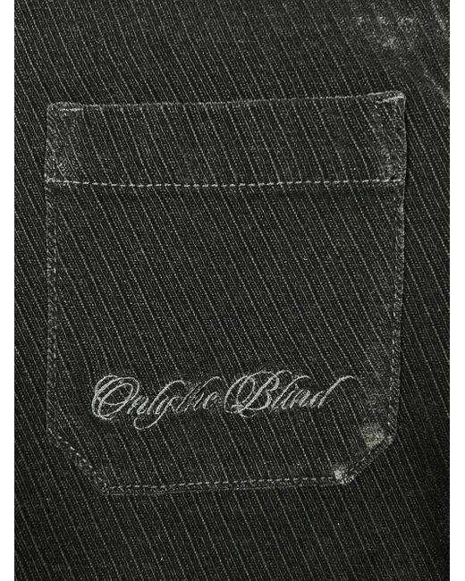 Only the Blind Blue Corduroy Pocket Shirt for men