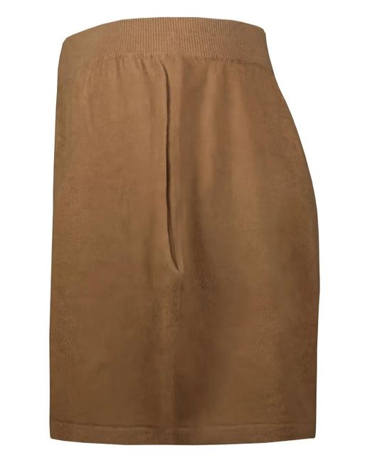 Frenckenberger Brown Knit Elasticated Shorts