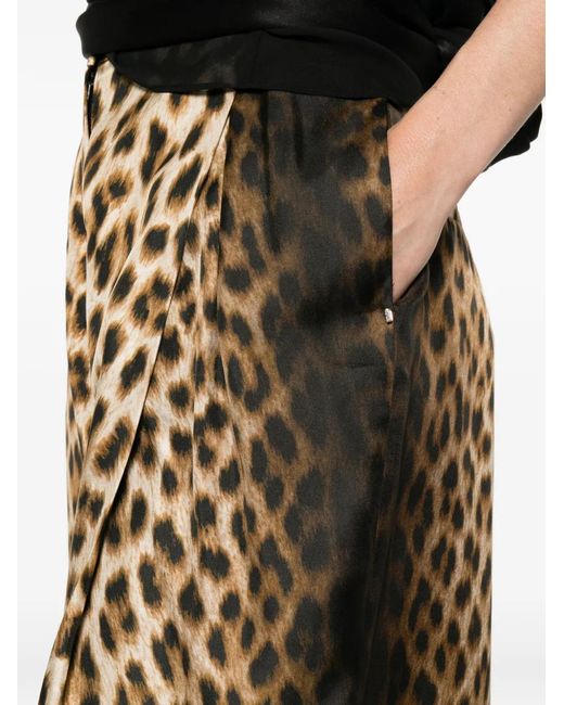 Sportmax Natural Leopard Trousers