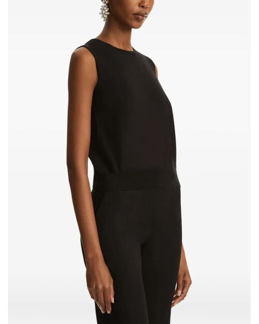 Oscar de la Renta Black Sleeveless Top
