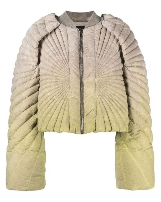 Moncler Radiance Convertible Cropped Donsjack in het Natural