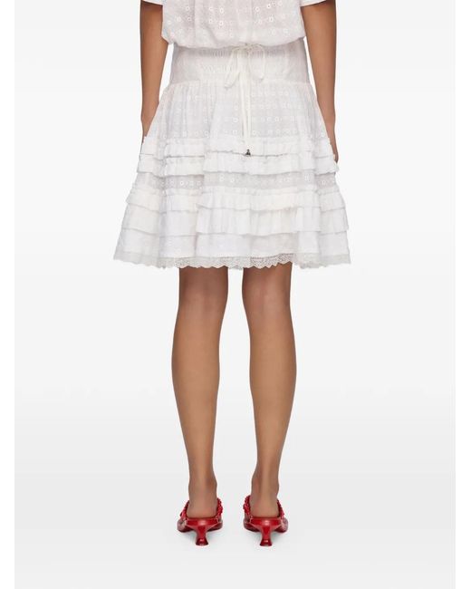 Ganni White Skirt