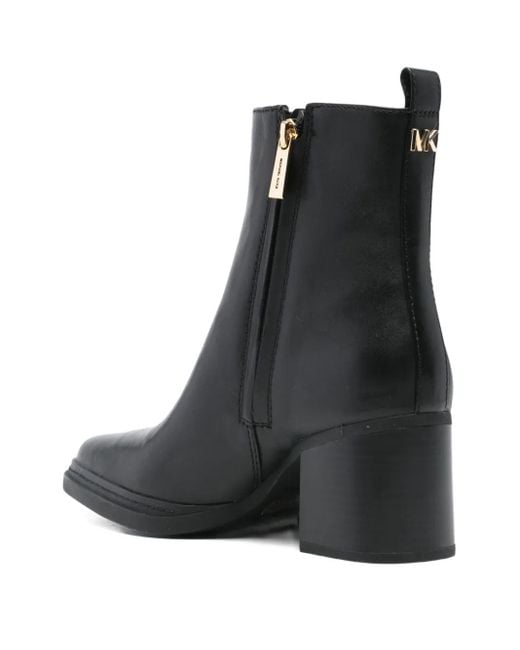 Michael Kors Black 380Mm Pointed-Toe Block-Heel Boots