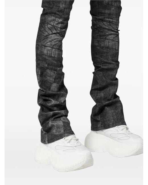 GUAPI Gray Obsidian Racer Jeans for men