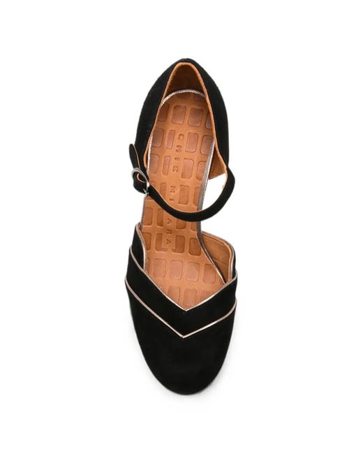 Chie Mihara Black Uyako Leather Pumps