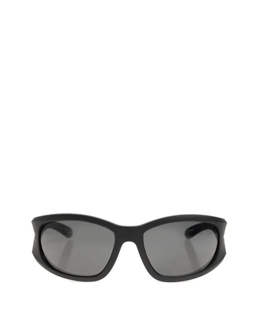 DIESEL Gray Oval Frame Sunglasses