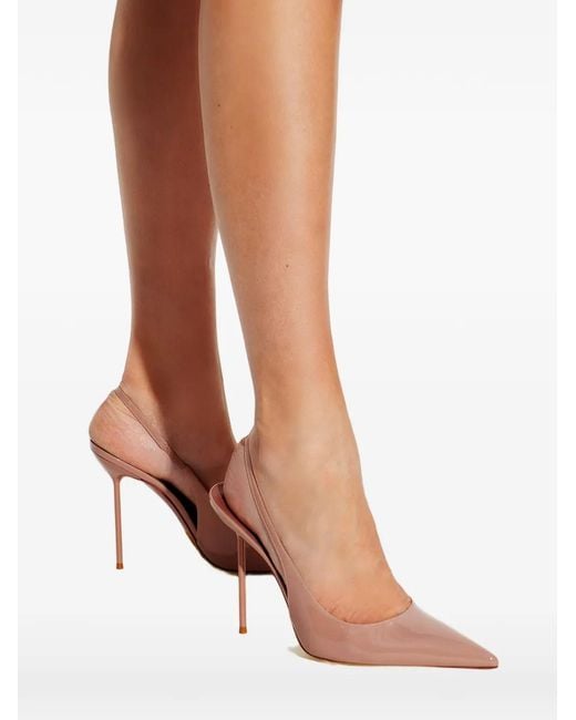 Paris Texas Pink Point Toe Slingback Pumps