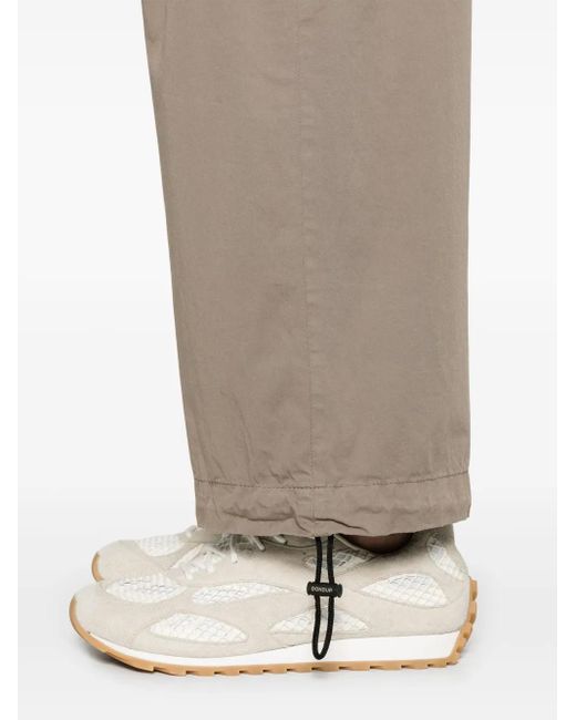 Dondup White Cotton Cargo Trousers for men