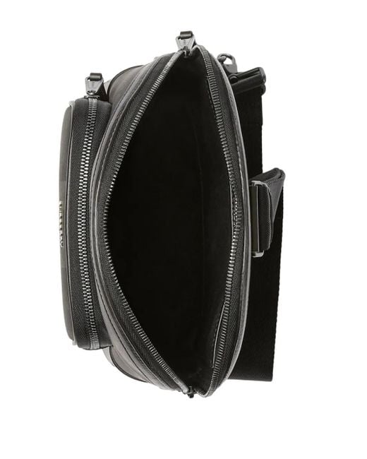 Burberry Black Check Sling Bag for men