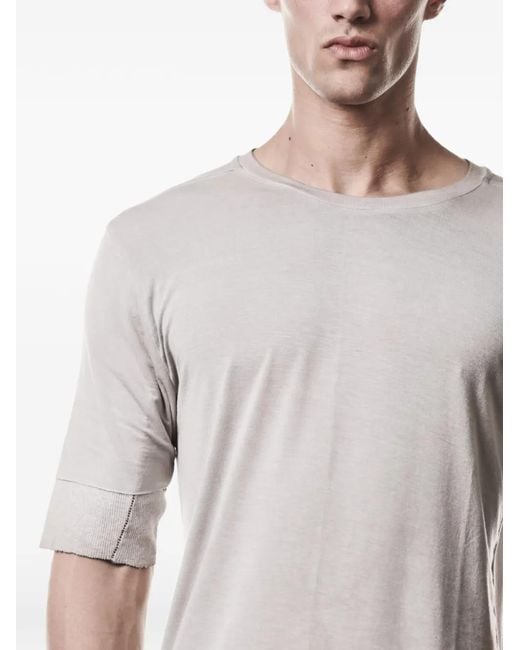 Thom Krom Gray Seam-Detail T-Shirt for men
