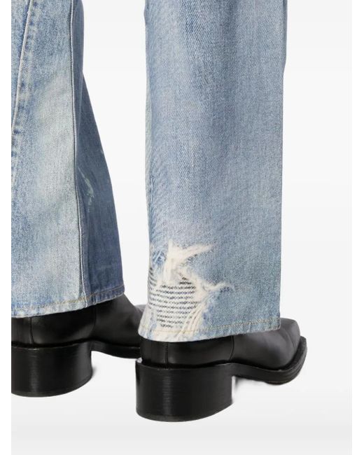 Our Legacy Blue Third Cut Printed Denim Jeans