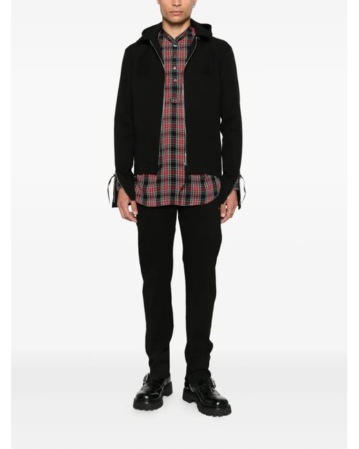 Undercover Brown Check-Pattern Shirt for men