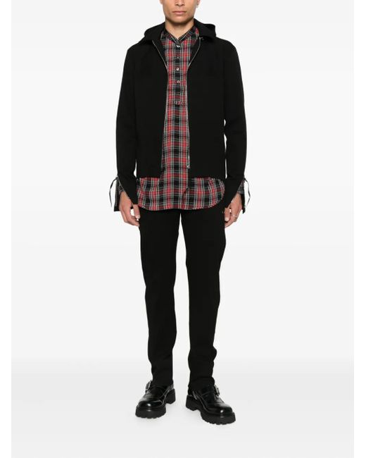Undercover Brown Check-Pattern Shirt for men