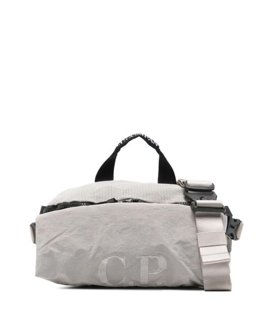 メンズ C P Company ロゴ ベルトバッグ Gray