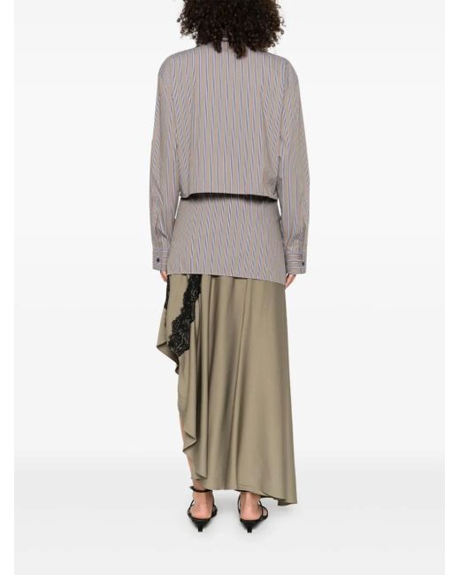 Camisa a rayas Christopher Esber de color Gray