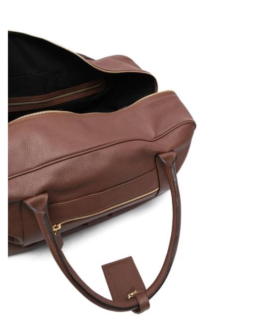 Eleventy Reisetasche Aus Strukturiertem Leder in Brown für Herren