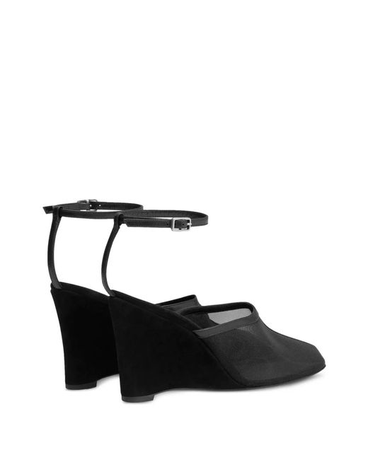 AMI Black Croisette Mules