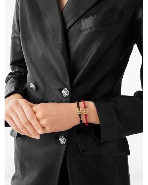 Philipp Plein White Logo-Plaque Bracelet