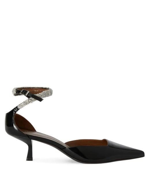 Giuseppe Zanotti Black 50Mm Elenie Crystal-Embellished Pumps