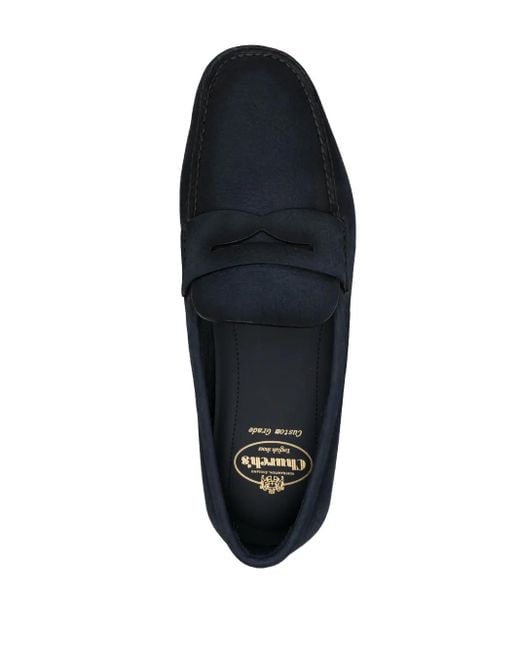 Church's Blue Pebbled-Leather Loafers for men
