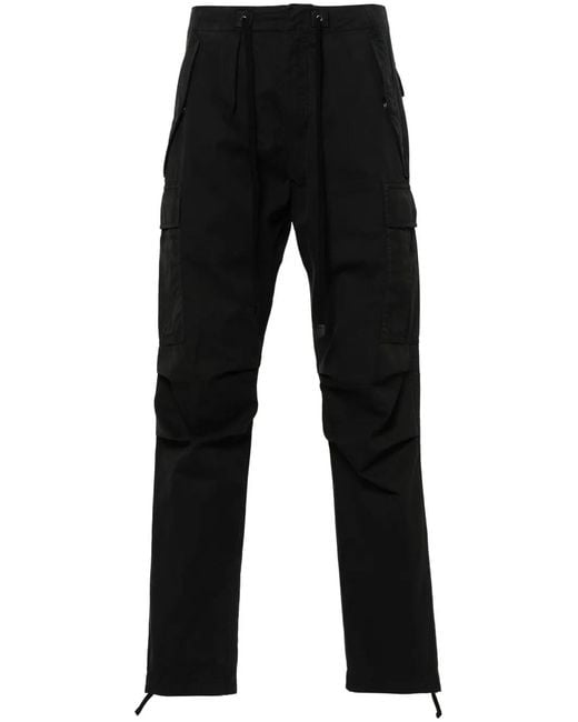 Tom Ford Black Cargo-Pockets Twill Trousers for men