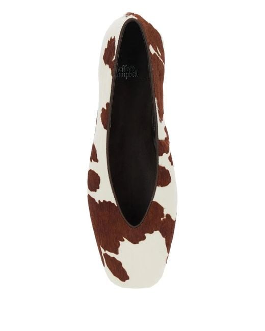 Jeffrey Campbell Brown Animalier-Print Ballet Flats