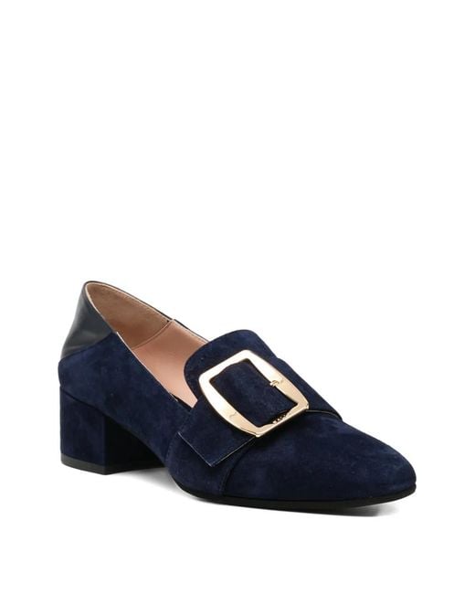 Bally Blue Belted Pumps