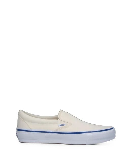 Vans White Slip-On Sneakers