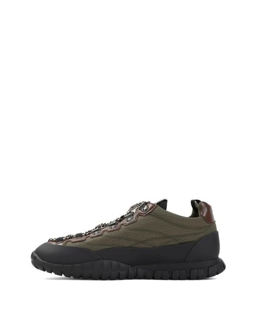 Miu Miu Black Ripstop Lace-Up Sneakers