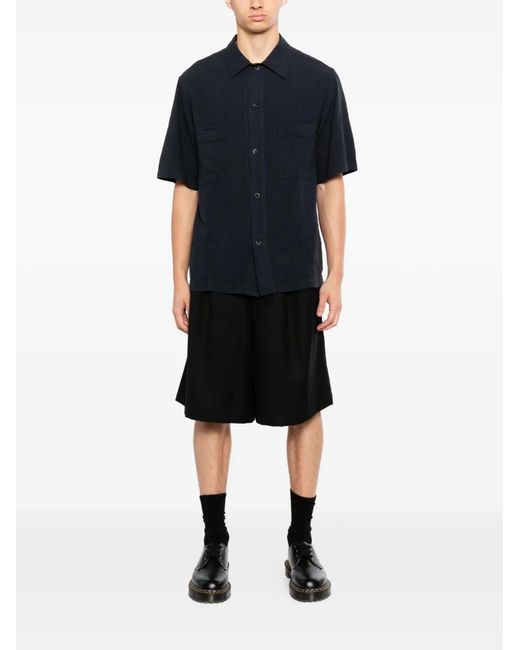 Barena Blue Ganzer Shirt for men