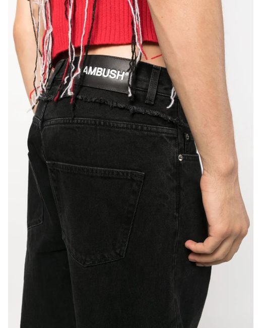 Ambush Black High Waisted Denim Jeans for men