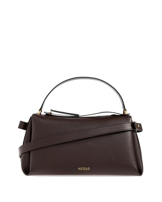 Neous Brown Scorpius Leather Tote Bag