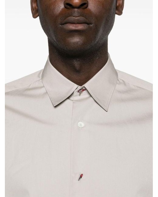 Paul Smith White Poplin Cotton Shirt for men