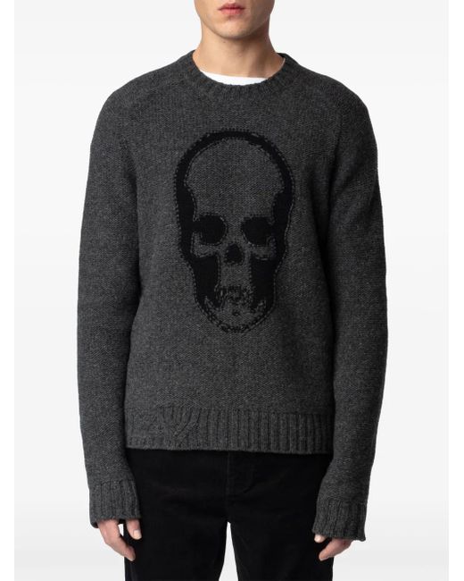 メンズ Zadig & Voltaire Jordan We Skull セーター Black