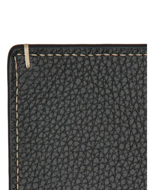 Tod's Black Leather Stitched Wallet